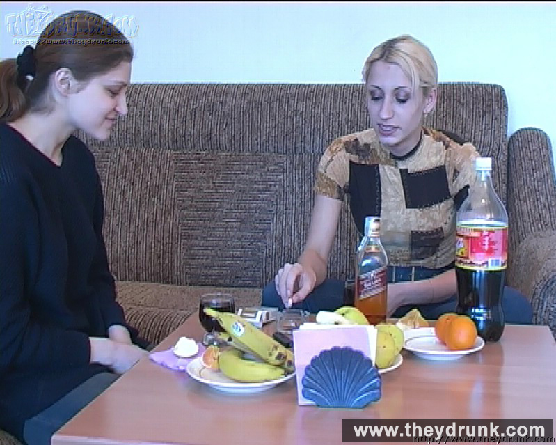 When the drink is enough these two young cute teens posing and playing hot lesbian game - XXXonXXX - Pic 2