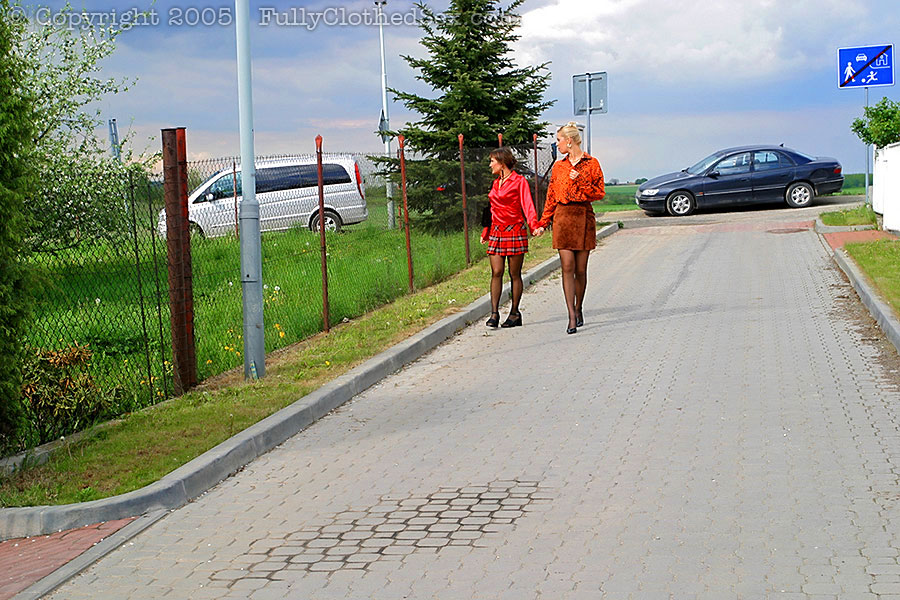 Two hot girls dressed in red join two guys  - XXX Dessert - Picture 1