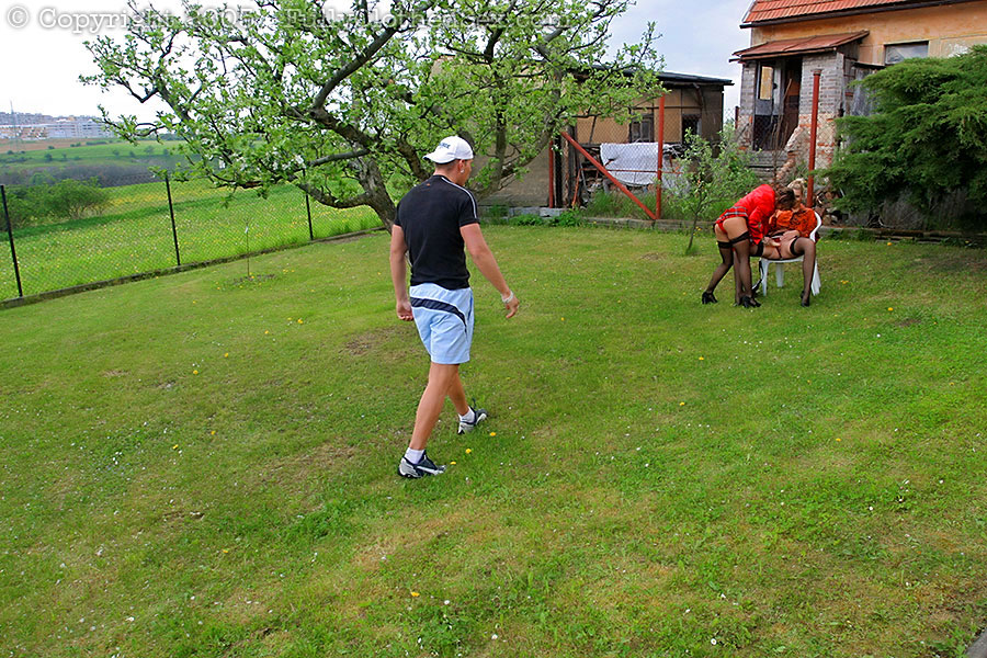 Two hot girls dressed in red join two guys  - XXX Dessert - Picture 5