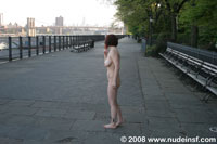 Beautiful brunette with bouncy big tits and lusty booty nude outdoors - XXXonXXX - Pic 7