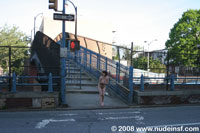 Smiling hot chicks happy to walk outdoors in the city showing their natural nude self - XXXonXXX - Pic 8