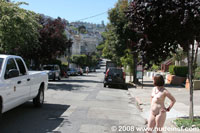 Boobs , ass and pussy right on the city streets as sexy chick goes nude - XXXonXXX - Pic 9