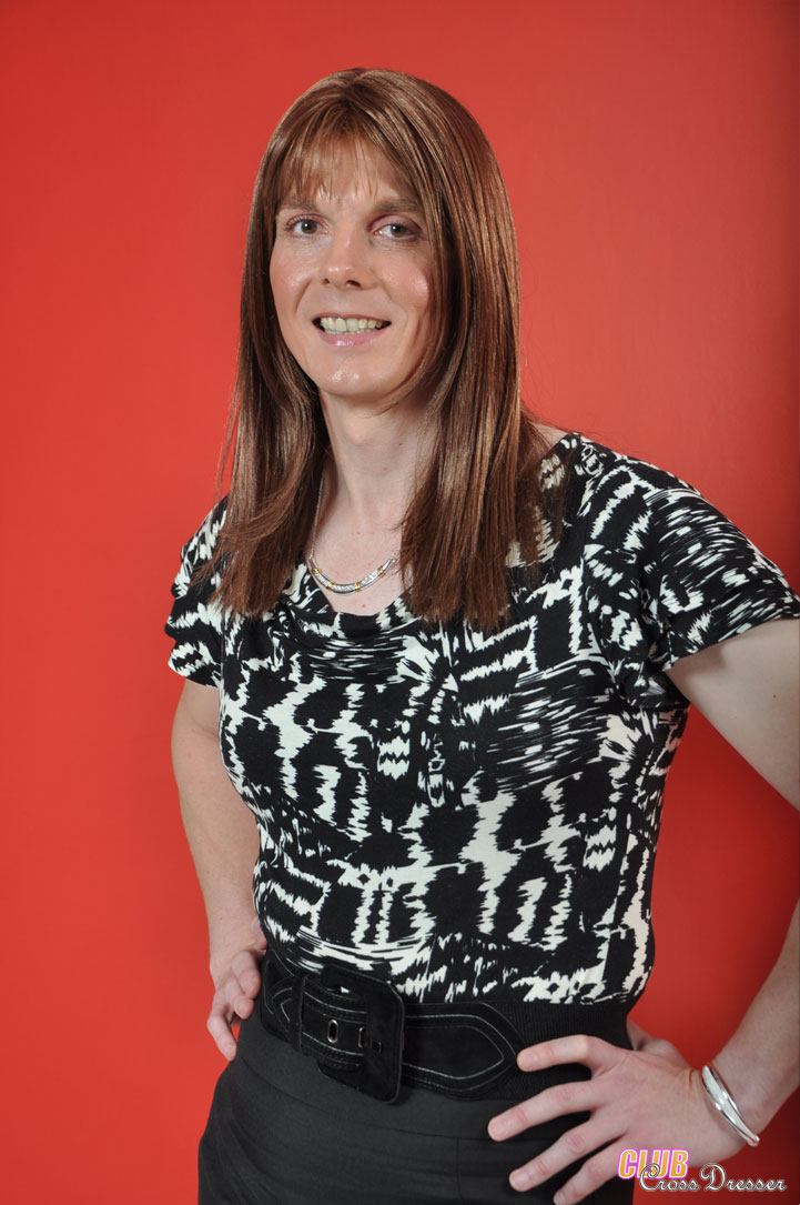 Male chick comes out in black and white top - XXX Dessert - Picture 1