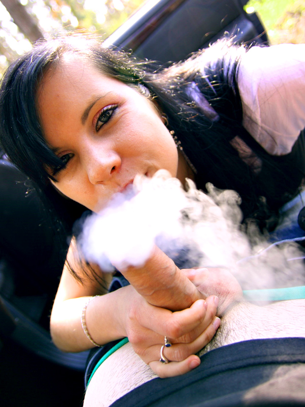 Smoking dark haired Veronica sucking hard s - XXX Dessert - Picture 10