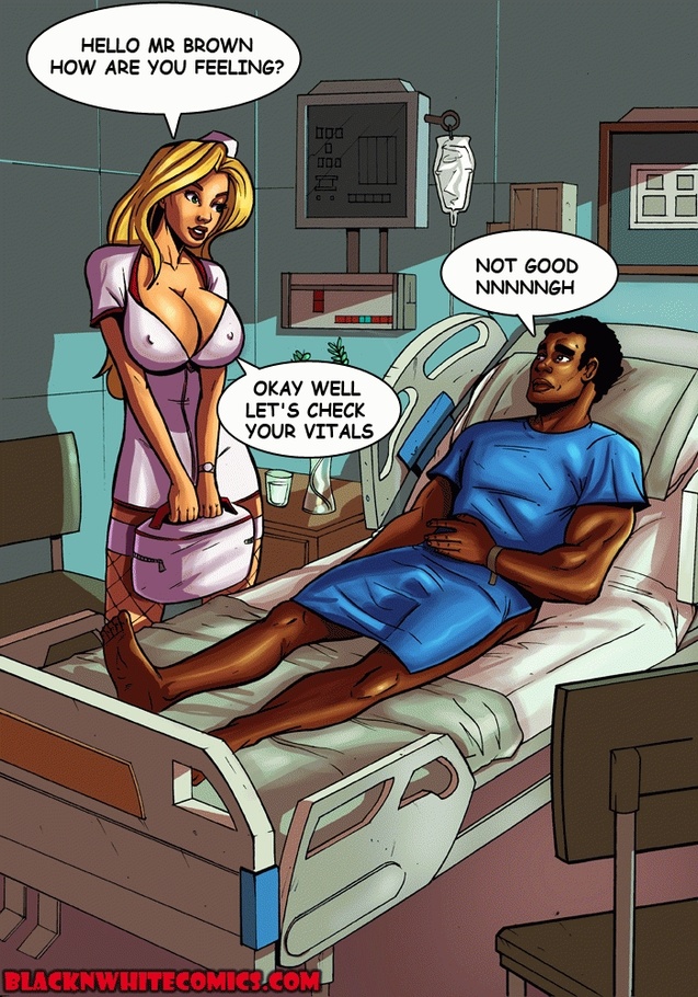 Blonde Nurse Sex Cartoon - Blonde nurse in fishnet stockings rides thi - XXX Dessert - Picture 3