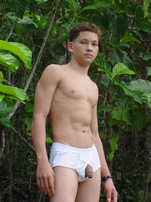 Hot and aroused latino twink displays his huge corn holer plays with it and popped his nuts - XXXonXXX - Pic 5