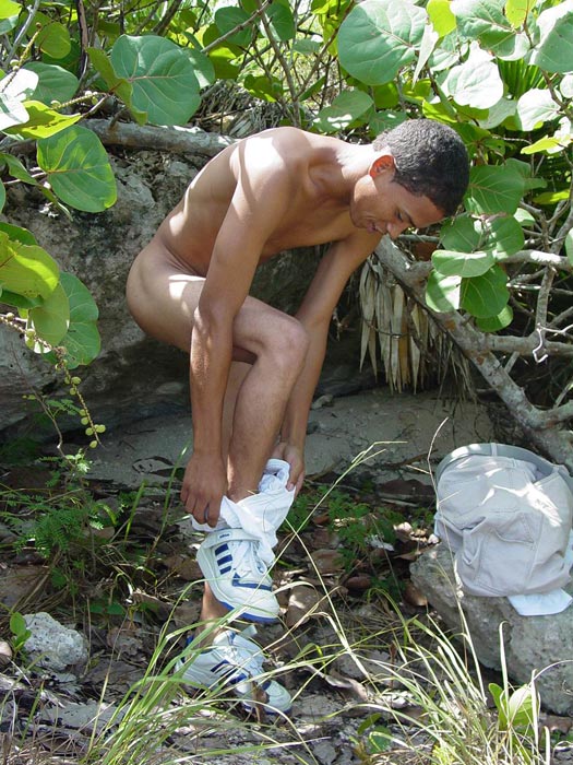 A hot and horny young latino exposes his extra large dick to anybody who would happen to pass by the old path - XXXonXXX - Pic 2