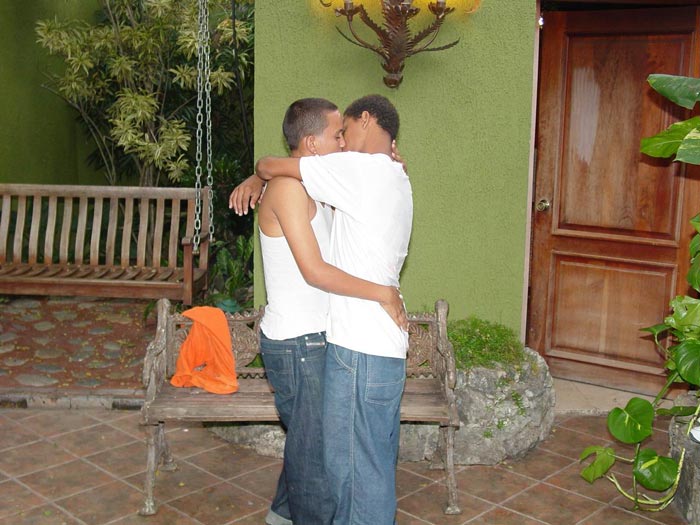 A pair of horny latino twinks experiment on how ass licking and fucking could even be more delicious on a swing - XXXonXXX - Pic 1
