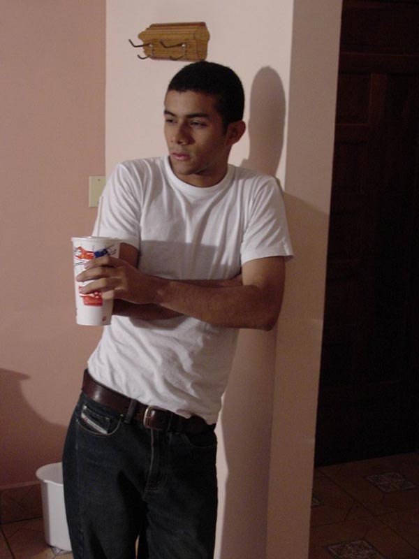 Horny latino twink gets hot lying on a bed while loving his extra large man pole until he cums deliciously - XXXonXXX - Pic 1