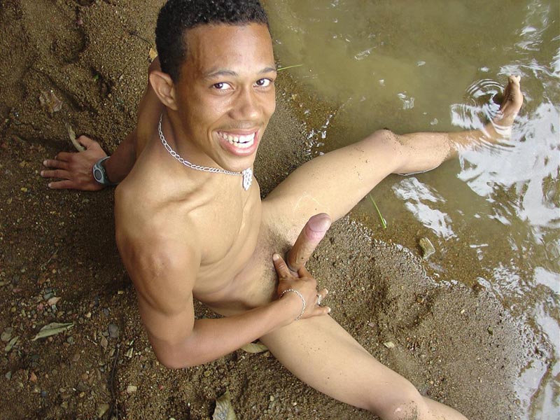 A lusty dark latino twink showing a very lean young body but very large uncut fuck pole and juicing  this pole dry - XXXonXXX - Pic 3