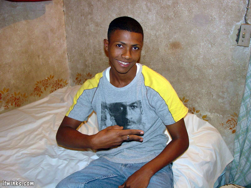 A randy and very dark young latino hunk displays his already heavily aroused and meaty dark uncut cock and  whacks off - XXXonXXX - Pic 1