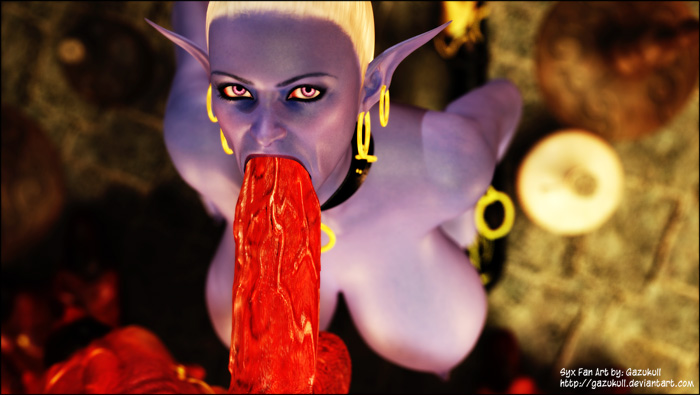 Red 3D devil fucking fairy's face eagerly - XXX Dessert - Picture 5