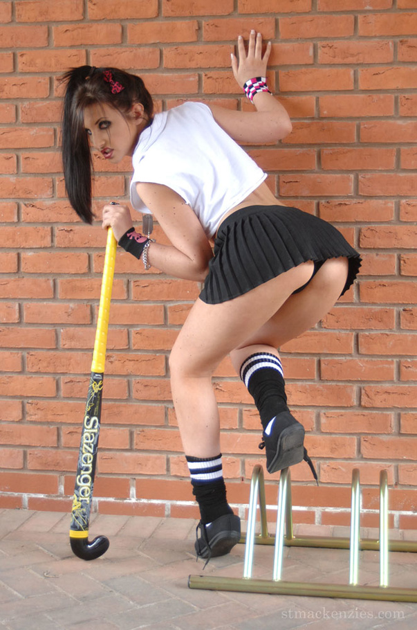 Naughty brunette skips classes and strips o - XXX Dessert - Picture 5