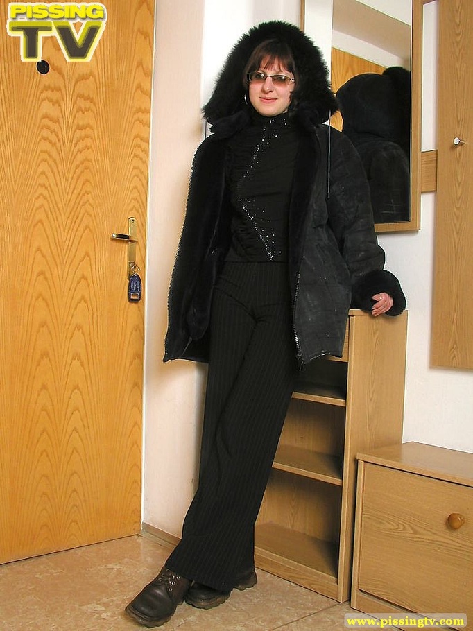 Fully naked playful innocent teen is excited to show her youthful body that she relieved herself right there in the hallway - XXXonXXX - Pic 3