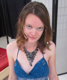 Teen in foot cuffs expelling liquid on the toilet bowl - XXXonXXX - Pic 1
