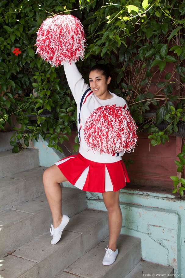 Cute cheerleader is happy to remove clothes - XXX Dessert - Picture 1