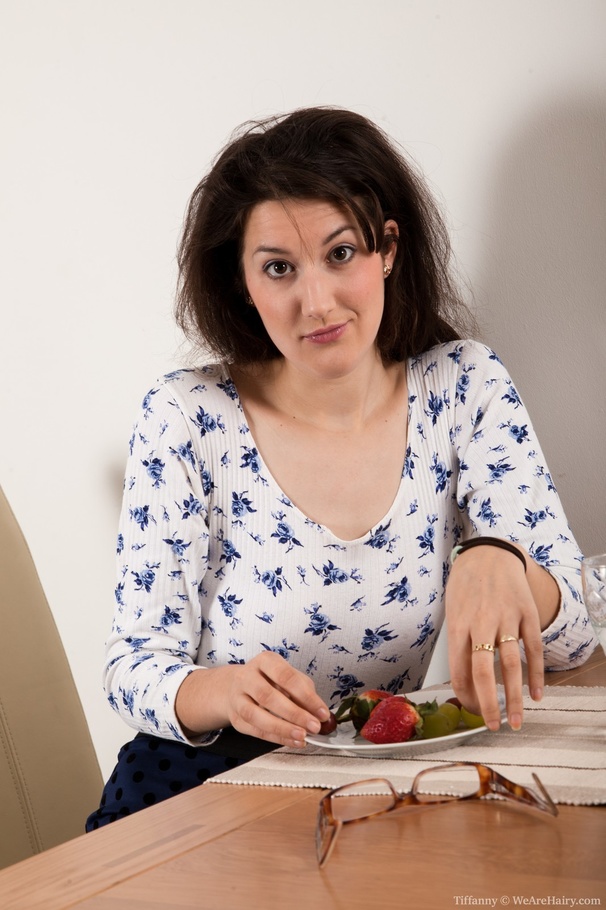 Cute kinky lady gets a strawberry to play w - XXX Dessert - Picture 1