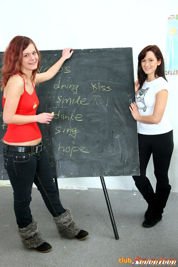 Dirty lesbians go wild at the English class - XXX Dessert - Picture 3