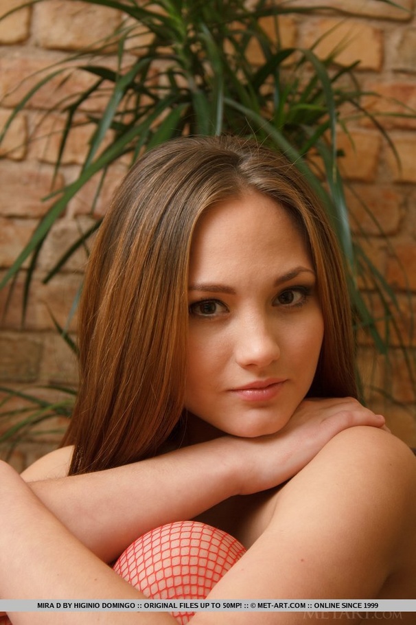 Exquisite young girl in fishnet pantyhose m - XXX Dessert - Picture 1