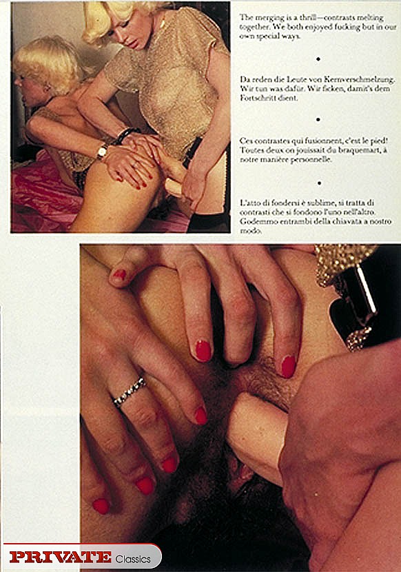 Astonishing retro blondes kissing each othe - XXX Dessert - Picture 3