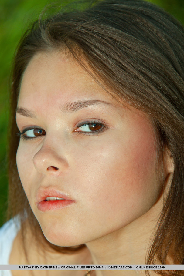 Cute teen plays in the sunny green grass me - XXX Dessert - Picture 18