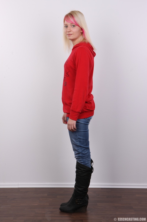 Blonde teen with cute hair tint strips to m - XXX Dessert - Picture 3