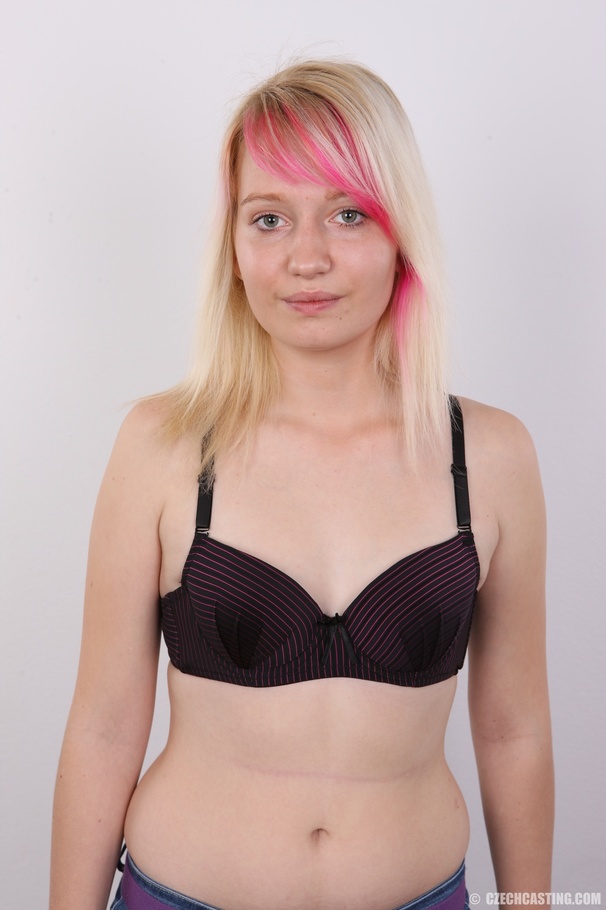 Blonde teen with cute hair tint strips to m - XXX Dessert - Picture 7