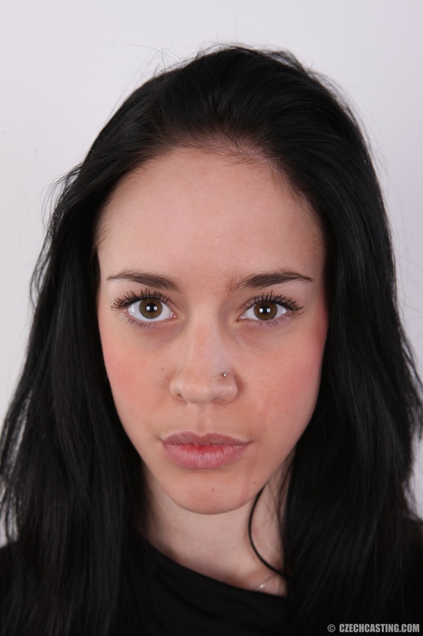 Young dark hair chick with sexy eyes and le - XXX Dessert - Picture 1