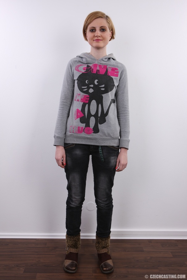 Petite cute chick with sexy eyes shows her  - XXX Dessert - Picture 2