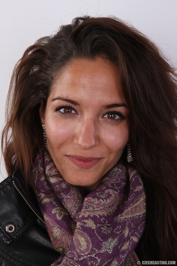 Sexy and wild looking brunette smiles as sh - XXX Dessert - Picture 1