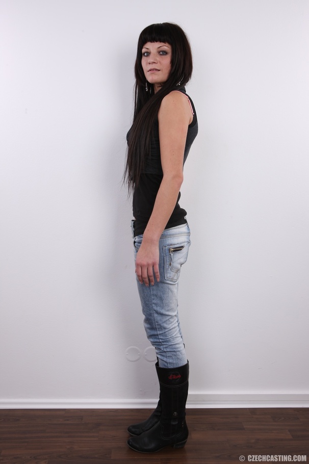 Long hair brunette strips to sexually revea - XXX Dessert - Picture 3