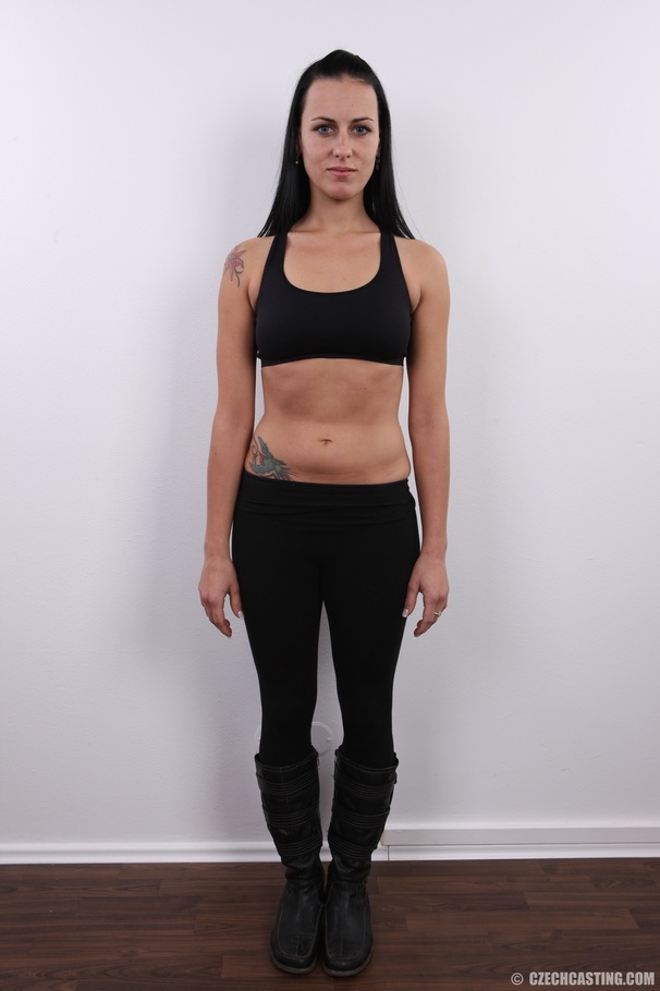 Tattooed babe with sexy eyes shows hot tigh - XXX Dessert - Picture 4