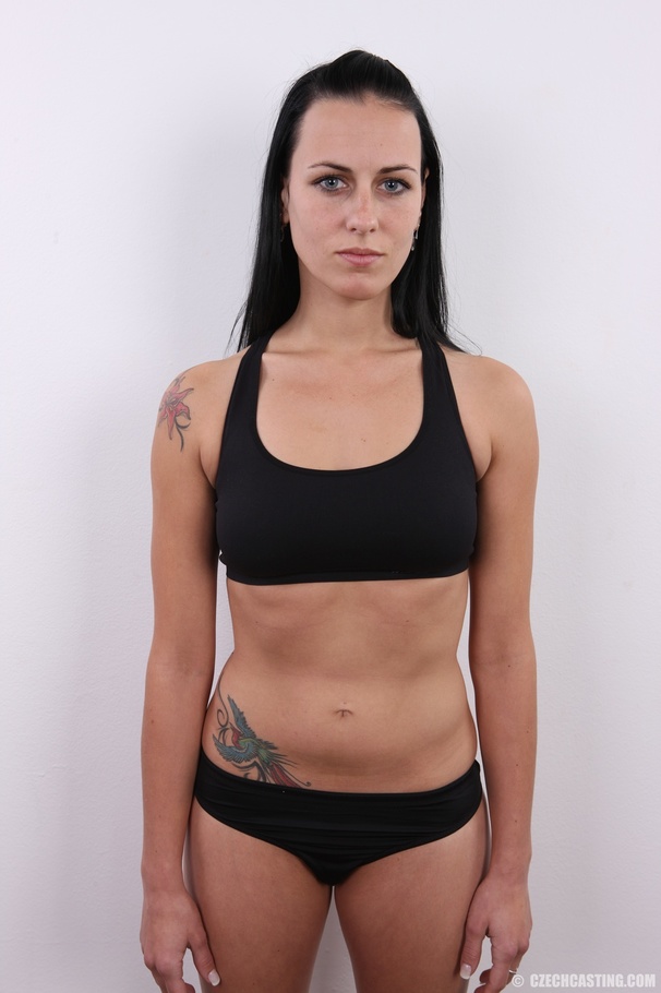 Tattooed babe with sexy eyes shows hot tigh - XXX Dessert - Picture 10