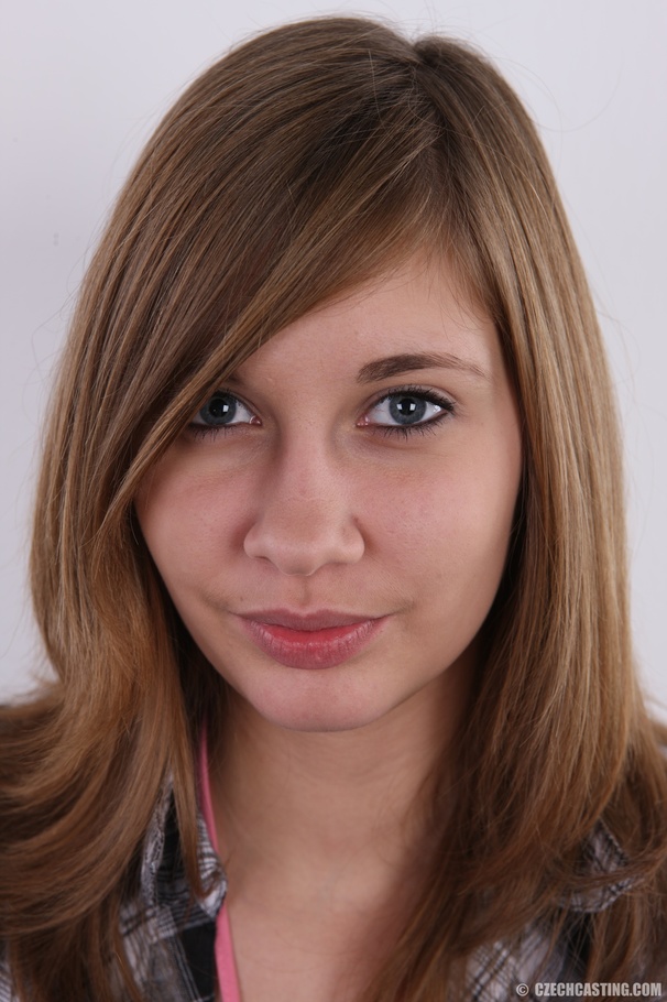 Young looking babe with sweet body strips t - XXX Dessert - Picture 1