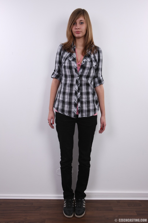 Young looking babe with sweet body strips t - XXX Dessert - Picture 2