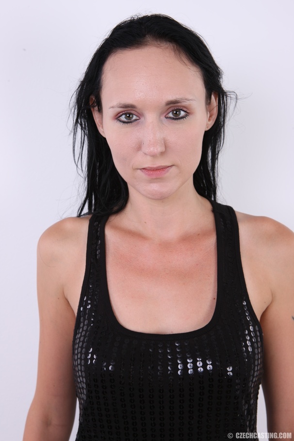 Slim tall black hair babe shows small tits, - XXX Dessert - Picture 2