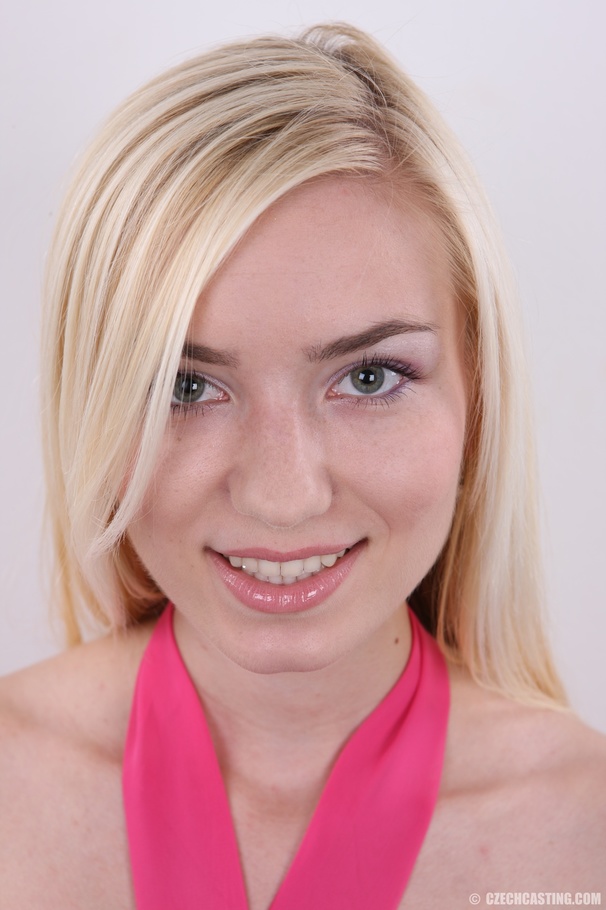 Sweet smiling blonde charmer shows small cu - XXX Dessert - Picture 2