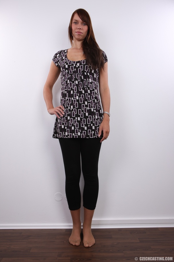 Charming brunette with sexy long legs, show - XXX Dessert - Picture 4