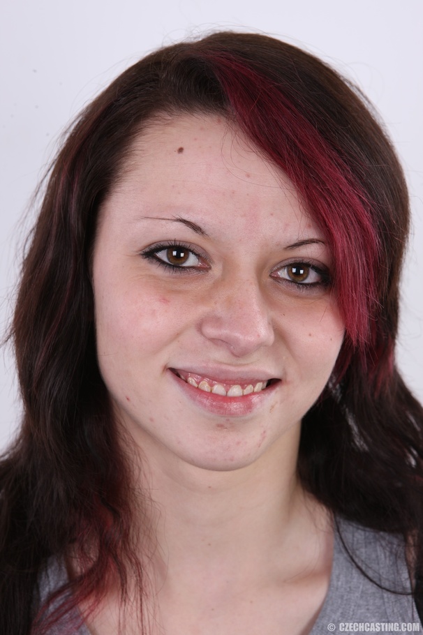 Hot dyed hair brunette looks young and fres - XXX Dessert - Picture 1