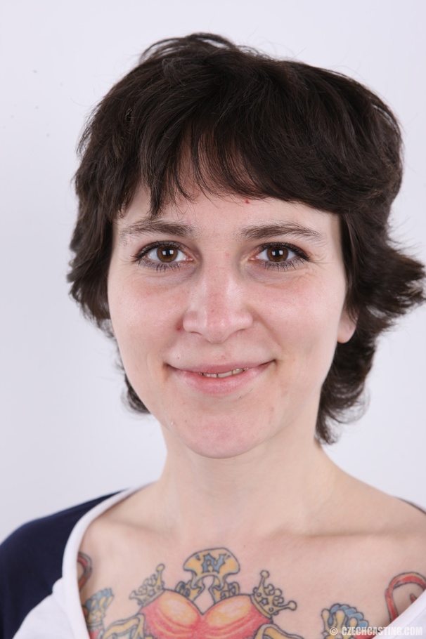 Interesting brunette covered in colored tat - XXX Dessert - Picture 1