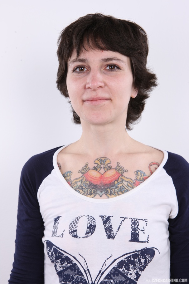 Interesting brunette covered in colored tat - XXX Dessert - Picture 2