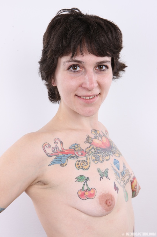 Interesting brunette covered in colored tat - XXX Dessert - Picture 11