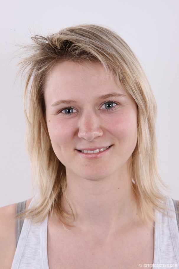 Sexy blonde with cute eyes and smile shows  - XXX Dessert - Picture 1