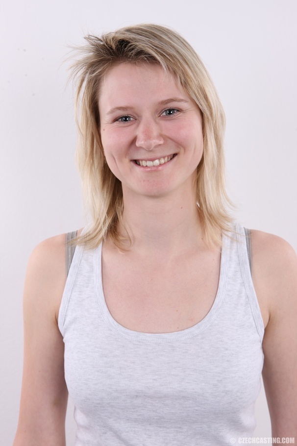 Sexy blonde with cute eyes and smile shows  - XXX Dessert - Picture 2