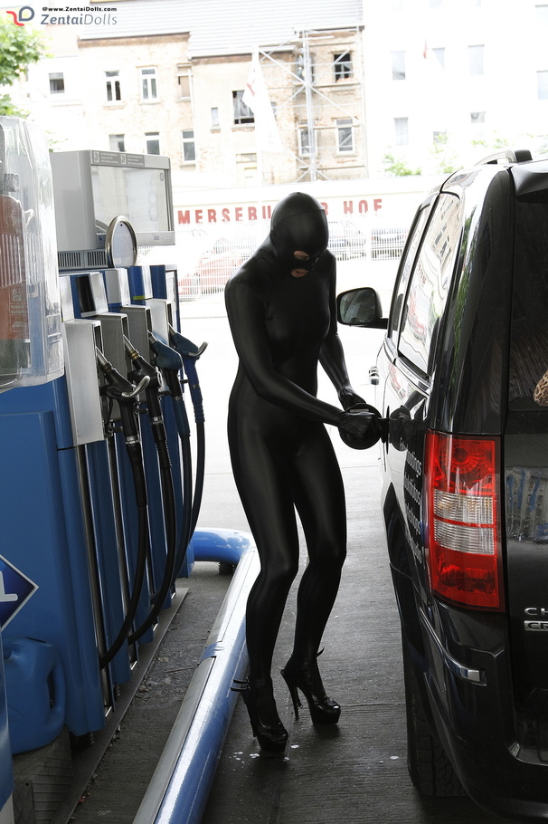 Two black and ping zentai wearing girls wit - XXX Dessert - Picture 16