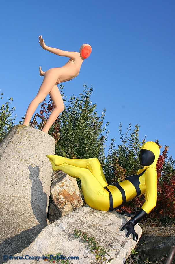 Two hot yellow and baige wearing teen expos - XXX Dessert - Picture 12