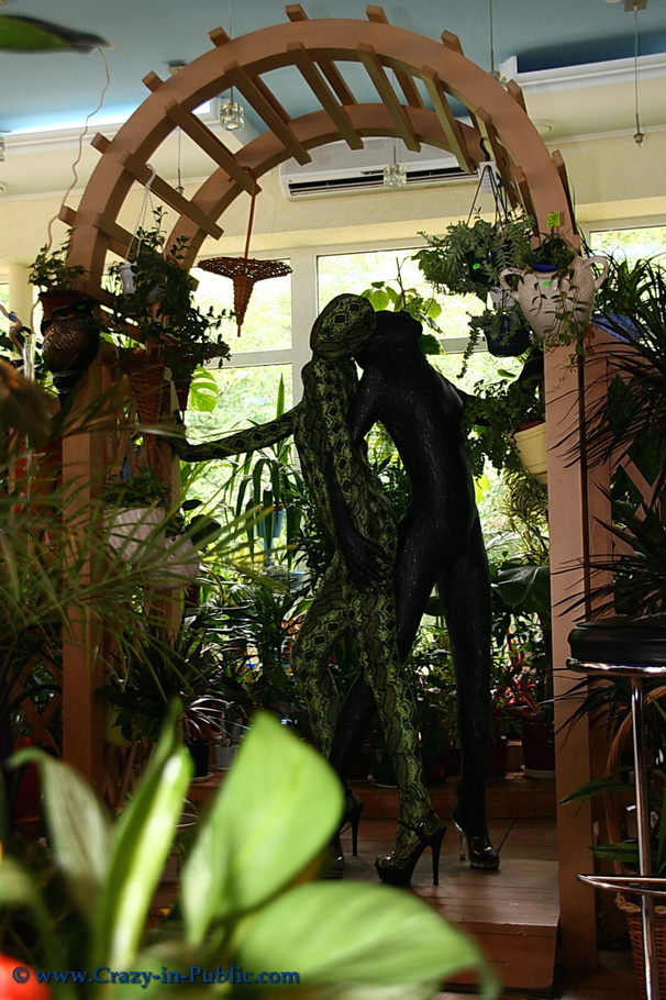 Two flexible green and black zentai wearing - XXX Dessert - Picture 6