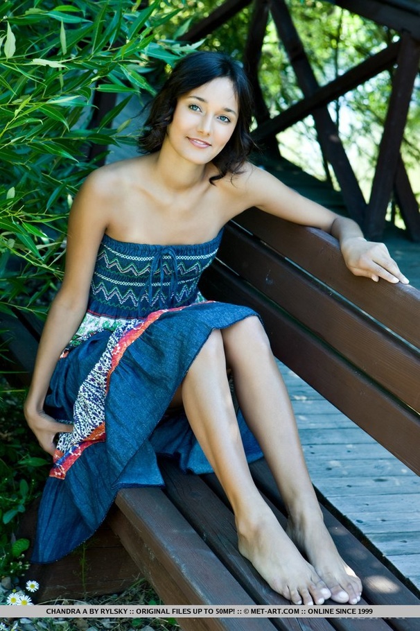 Cute black hair chick lifts dress to show c - XXX Dessert - Picture 3