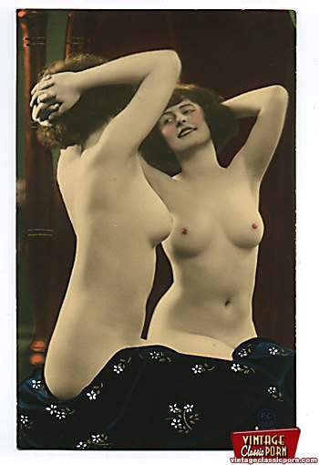 Vintage Naked Ladies - Vintage naked ladies looking in a mirror in - XXX Dessert ...
