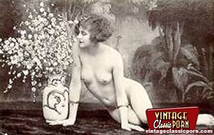 Some vintage naked girls wearing flowers in - XXX Dessert - Picture 2